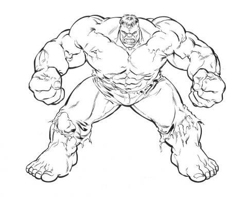 Dibujos para niños y niñas de Hulk