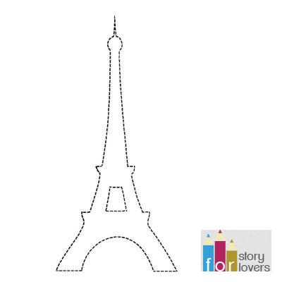 Dibujos para niños y niñas de la Torre Eiffel