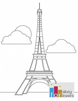 Dibujos para niños y niñas de la Torre Eiffel
