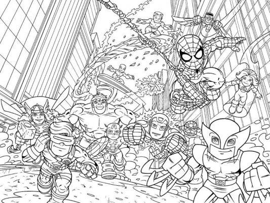 Dibujos para niños y niñas de Marvel
