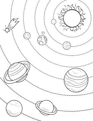 ⓵ Dibujos del sistema solar para niños y niñas - Forstorylovers ®