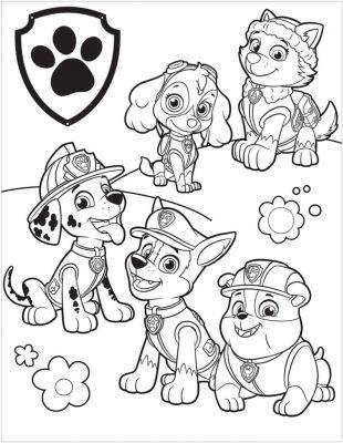 Dibujos para niños y niñas de la Patrulla Canina