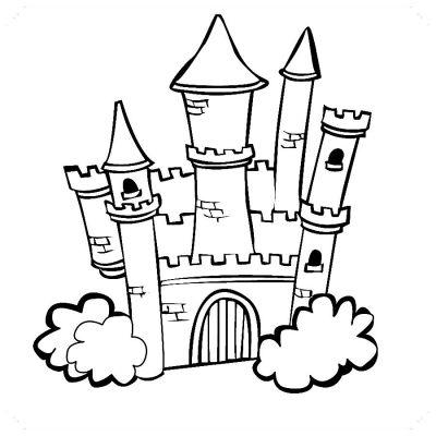  ⓵ Dibujos de castillos y dragones para niños y niñas