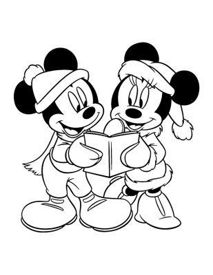 Dibujos para niños y niñas de Mickey y Minnie Mouse