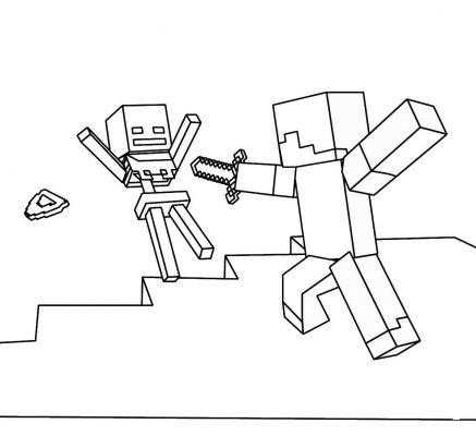 Dibujos para niños y niñas de Minecraft