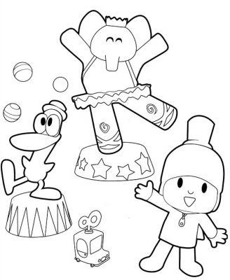 Dibujos para niños y niñas de Pocoyo