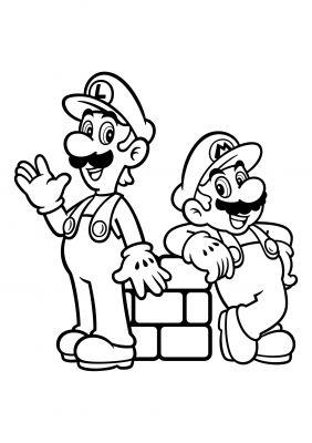 Dibujos para niños y niñas de Mario Bros