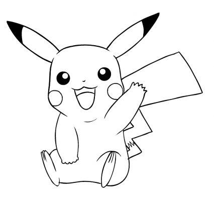 Dibujos para niños  y niñas de Pikachu